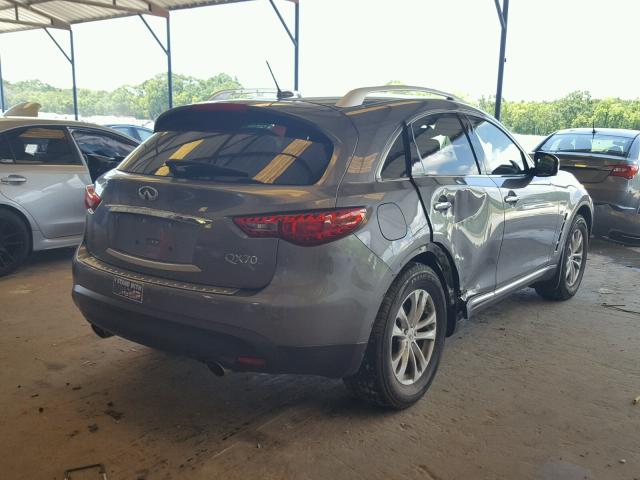 JN8CS1MW2GM400578 - 2016 INFINITI QX70 GRAY photo 4