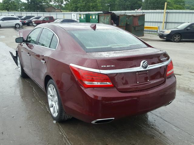 1G4GD5G32FF226591 - 2015 BUICK LACROSSE P MAROON photo 3