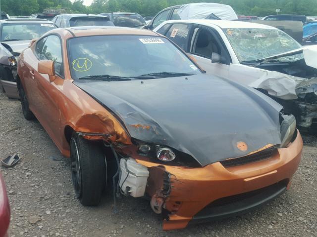 KMHHN65F26U195990 - 2006 HYUNDAI TIBURON GT ORANGE photo 1