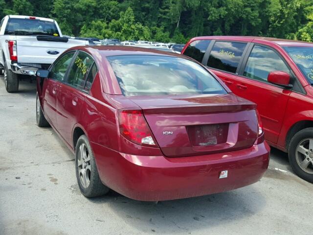 1G8AL52F65Z142019 - 2005 SATURN ION LEVEL MAROON photo 3