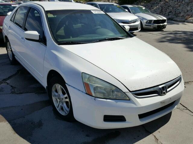 1HGCM56316A026899 - 2006 HONDA ACCORD SE WHITE photo 1