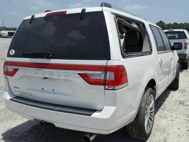 5LMJJ3HT4HEL12282 - 2017 LINCOLN NAVIGATOR WHITE photo 4