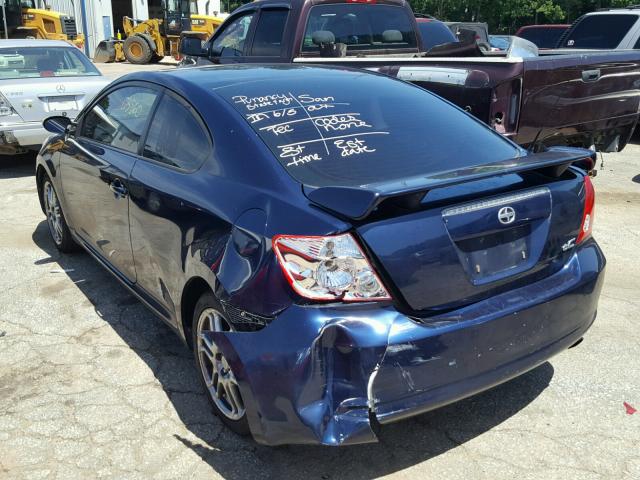 JTKDE177960080198 - 2006 TOYOTA SCION TC 蓝色 照片 3