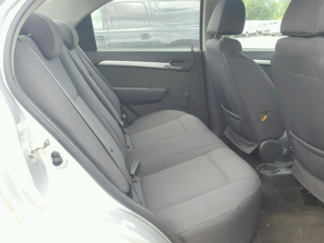 KL1TD5DE2BB124869 - 2011 CHEVROLET AVEO LS SILVER photo 6