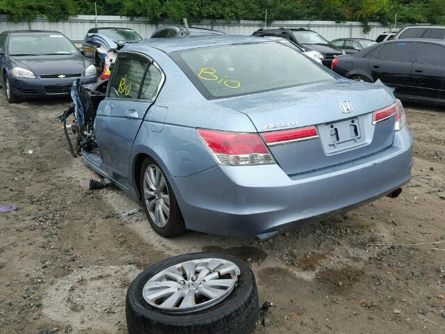 1HGCP2F77BA021290 - 2011 HONDA ACCORD BLUE photo 3