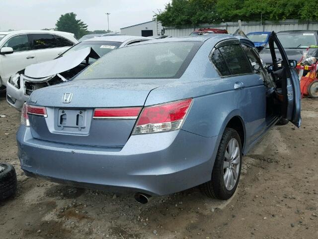 1HGCP2F77BA021290 - 2011 HONDA ACCORD BLUE photo 4