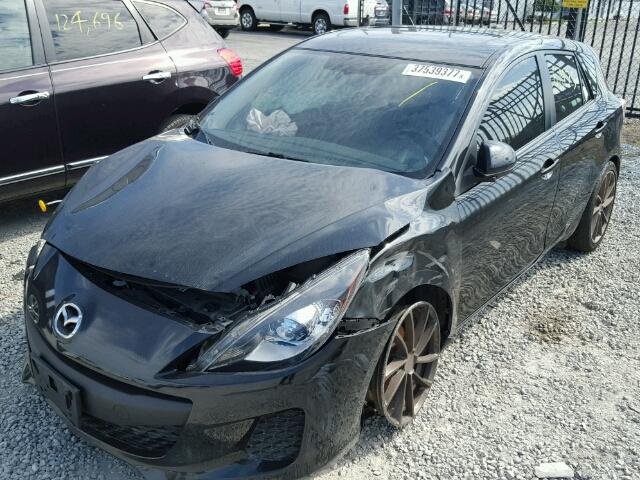 JM1BL1M71C1595663 - 2012 MAZDA 3 I BLACK photo 2