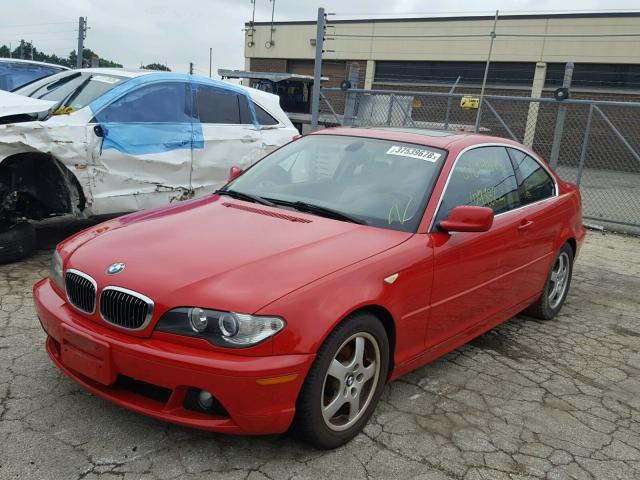 WBABD33454PL05162 - 2004 BMW 325 CI RED photo 2