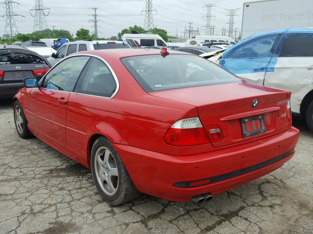WBABD33454PL05162 - 2004 BMW 325 CI RED photo 3