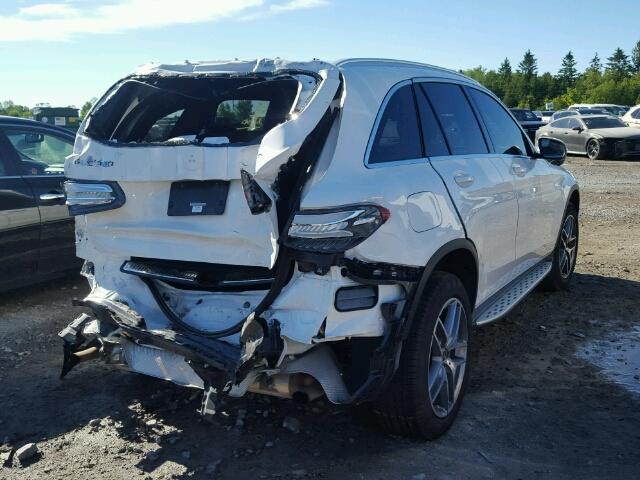 WDC0G4KB8HV003609 - 2017 MERCEDES-BENZ GLC 300 4M WHITE photo 4