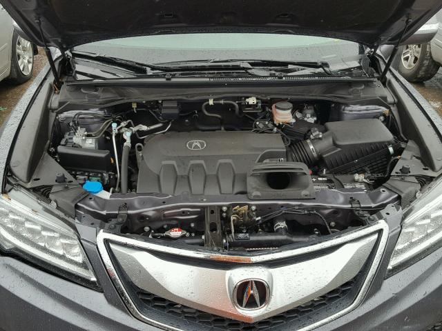 5J8TB3H39JL004136 - 2018 ACURA RDX BASE GRAY photo 7