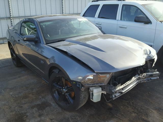 1ZVBP8CH8A5143753 - 2010 FORD MUSTANG GT GRAY photo 1