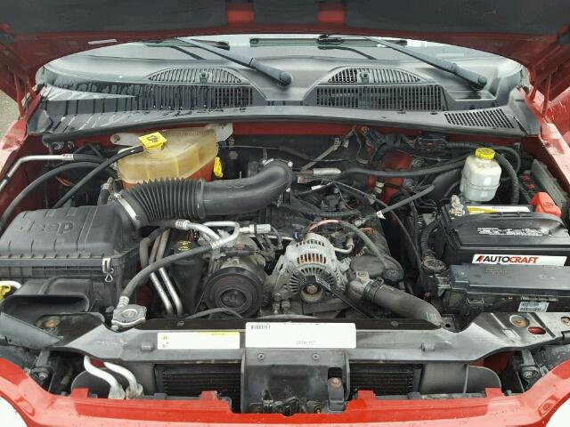 1J4GL48K67W574381 - 2007 JEEP LIBERTY SP RED photo 7