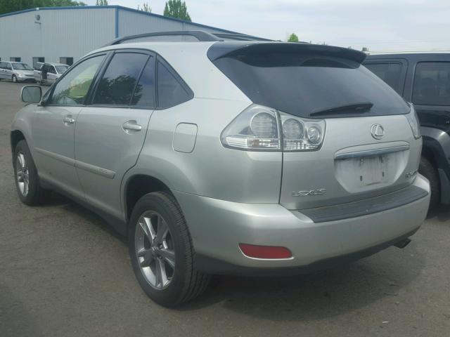 JTJHW31U972020523 - 2007 LEXUS RX 400H SILVER photo 3