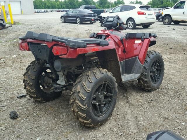 4XASHE576HA088697 - 2017 POLARIS SPORTSMAN 栗色 照片 4