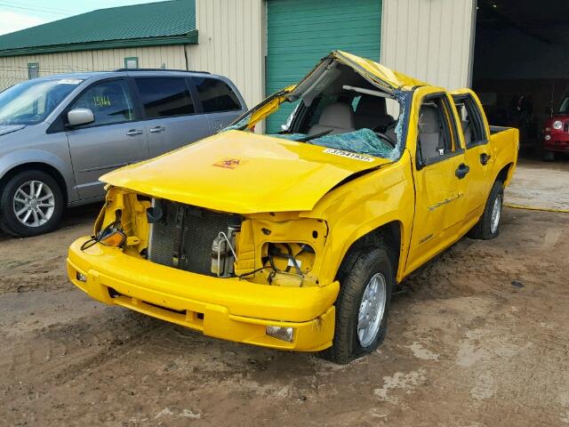 1GCCS136958248477 - 2005 CHEVROLET COLORADO YELLOW photo 2