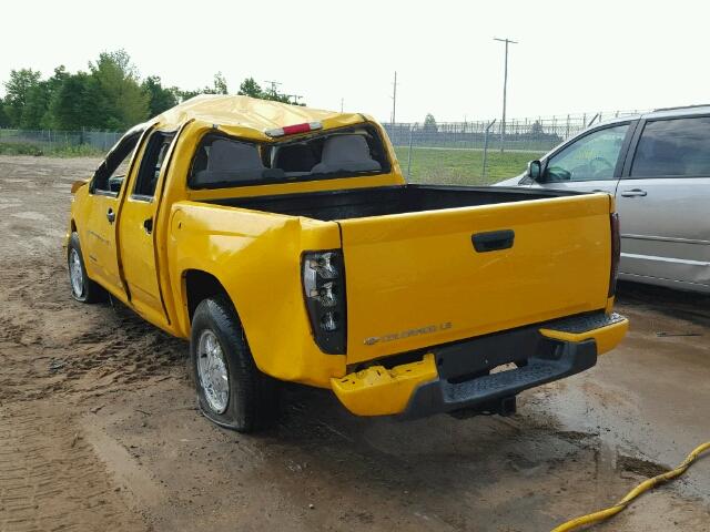 1GCCS136958248477 - 2005 CHEVROLET COLORADO YELLOW photo 3