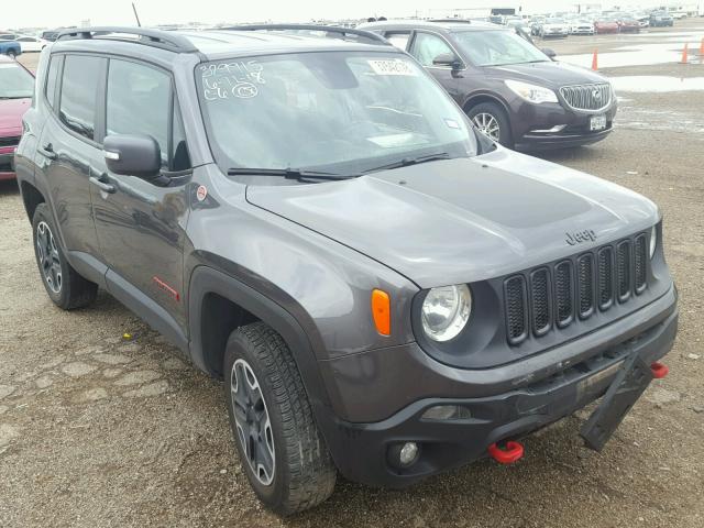 ZACCJBCT7GPD87064 - 2016 JEEP RENEGADE T GRAY photo 1