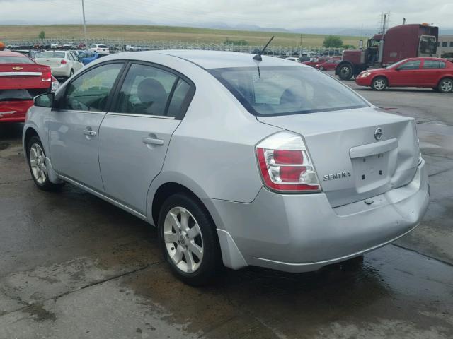 3N1AB61E58L707009 - 2008 NISSAN SENTRA 2.0 SILVER photo 3