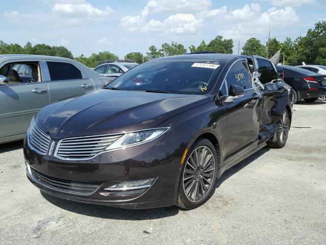 3LN6L2PU3FR626555 - 2015 LINCOLN MKZ HYBRID CHARCOAL photo 2