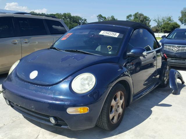 3VWCK21Y13M318392 - 2003 VOLKSWAGEN NEW BEETLE 蓝色 照片 2