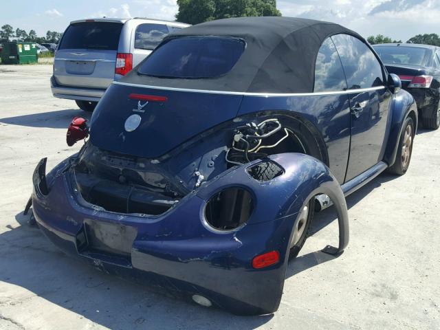 3VWCK21Y13M318392 - 2003 VOLKSWAGEN NEW BEETLE 蓝色 照片 4