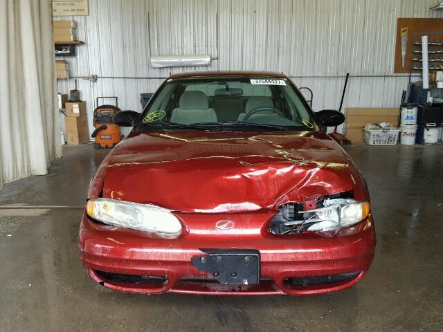 1G3NK52T1YC430473 - 2000 OLDSMOBILE ALERO RED photo 9