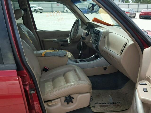 1FMZU67E92UC99270 - 2002 FORD EXPLORER S RED photo 5