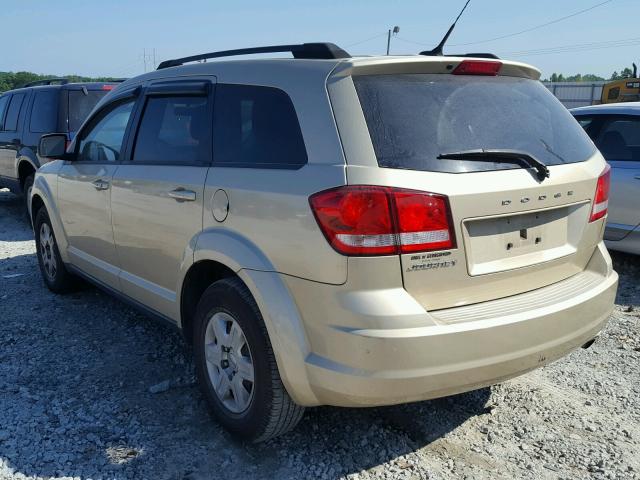 3D4PG4FB5BT521542 - 2011 DODGE JOURNEY EX GOLD photo 3