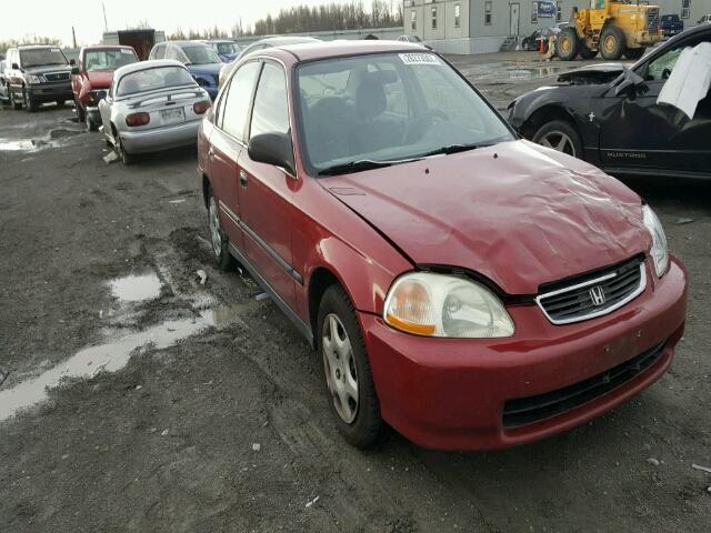 1HGEJ6675WL025124 - 1998 HONDA CIVIC LX RED photo 1