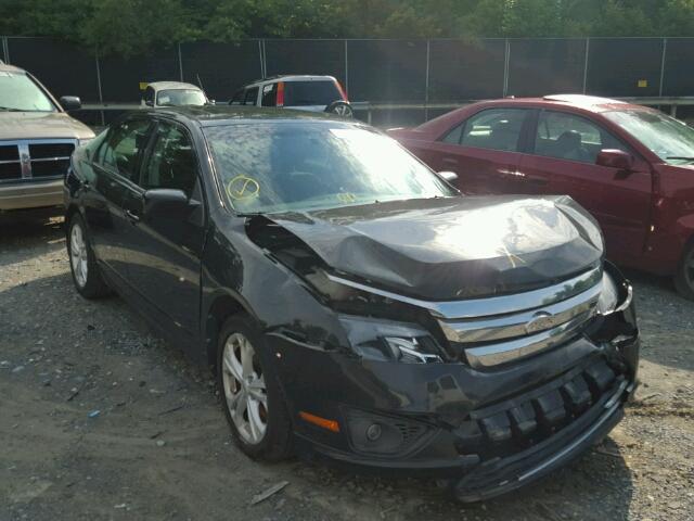 3FAHP0HAXCR345638 - 2012 FORD FUSION BLACK photo 1