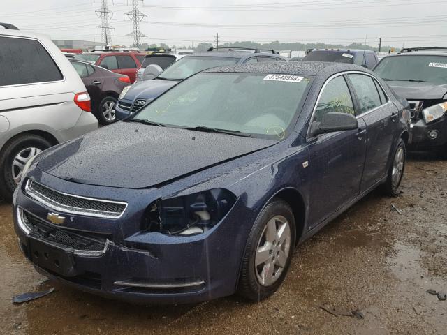 1G1ZG57B38F216689 - 2008 CHEVROLET MALIBU LS ლურჯი ფოტო 2