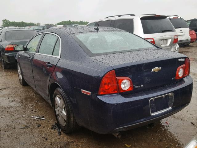 1G1ZG57B38F216689 - 2008 CHEVROLET MALIBU LS ლურჯი ფოტო 3