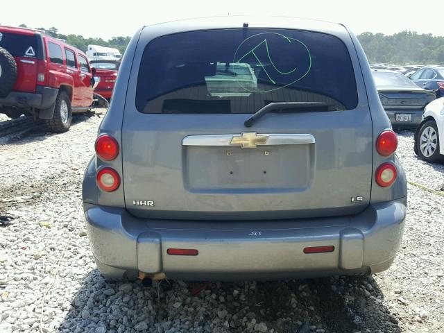 3GNDA13D26S575387 - 2006 CHEVROLET HHR LS GRAY photo 9