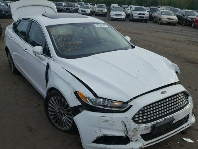 3FA6P0D93ER105711 - 2014 FORD FUSION TIT WHITE photo 1