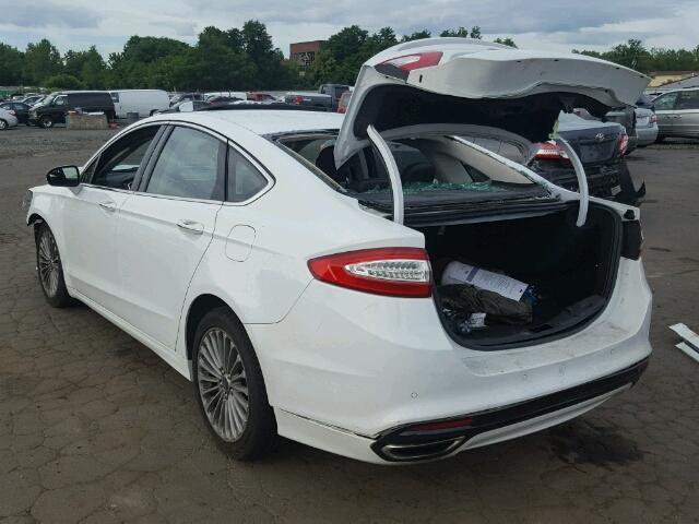 3FA6P0D93ER105711 - 2014 FORD FUSION TIT WHITE photo 3