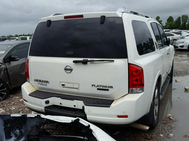 5N1BA0NF1AN600979 - 2010 NISSAN ARMADA PLA WHITE photo 4