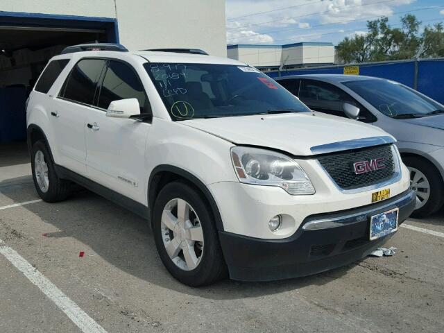 1GKER23788J176160 - 2008 GMC ACADIA SLT WHITE photo 1