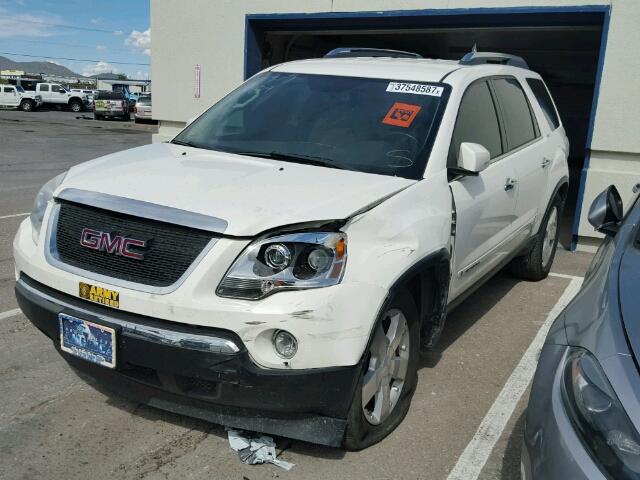 1GKER23788J176160 - 2008 GMC ACADIA SLT WHITE photo 2