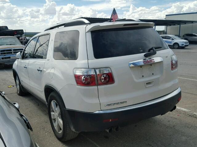 1GKER23788J176160 - 2008 GMC ACADIA SLT WHITE photo 3