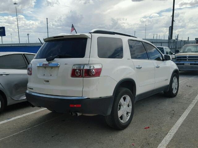 1GKER23788J176160 - 2008 GMC ACADIA SLT WHITE photo 4