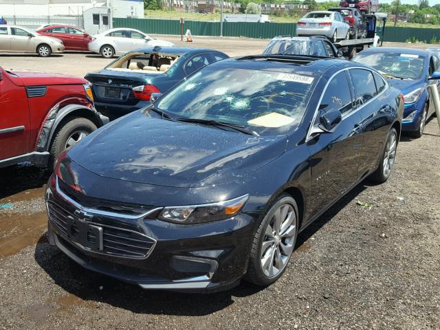 1G1ZE5SX9JF108818 - 2018 CHEVROLET MALIBU PRE BLACK photo 2