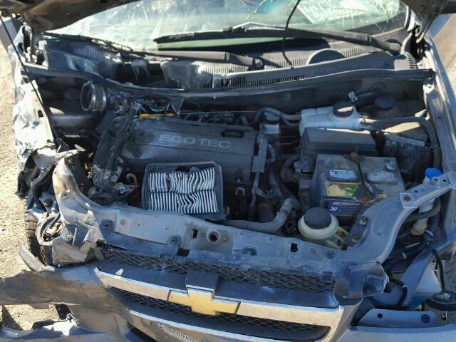 3G1TV55E79L126610 - 2009 CHEVROLET AVEO LS GRAY photo 7