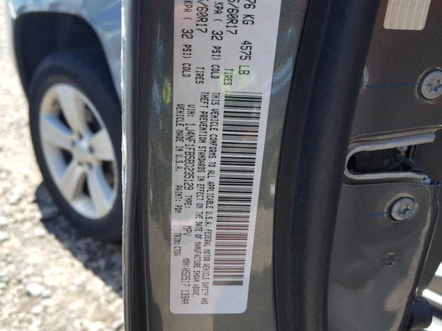 1J4NF1FB5BD235129 - 2011 JEEP COMPASS SP GRAY photo 10