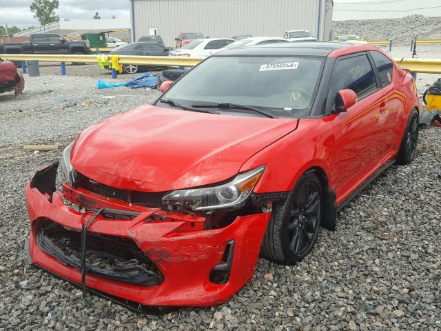 JTKJF5C76E3077365 - 2014 TOYOTA SCION TC 红色 照片 2
