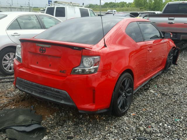 JTKJF5C76E3077365 - 2014 TOYOTA SCION TC 红色 照片 4