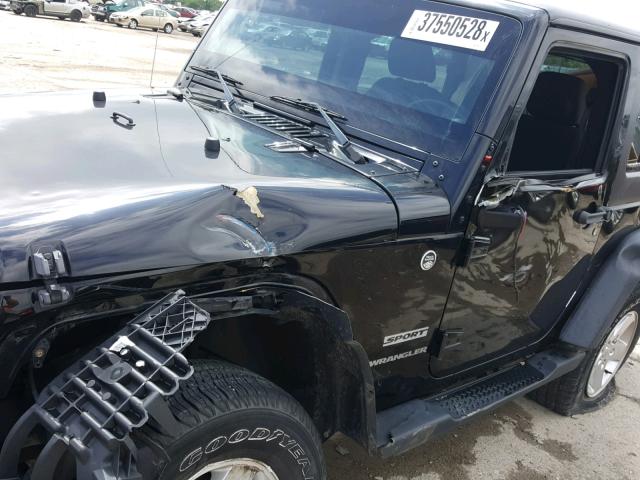 1C4AJWAGXEL260573 - 2014 JEEP WRANGLER S 黑色 照片 9