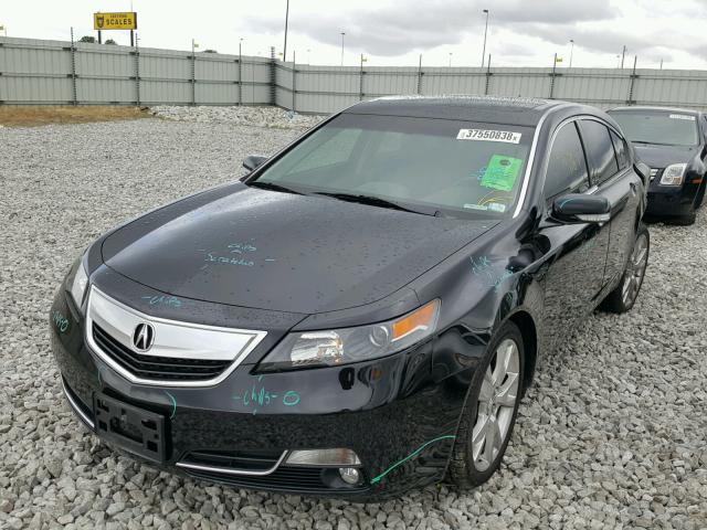 19UUA9F70DA002081 - 2013 ACURA TL ADVANCE BLACK photo 2