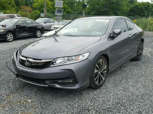 1HGCT1B84GA009092 - 2016 HONDA ACCORD EX- GRAY photo 2