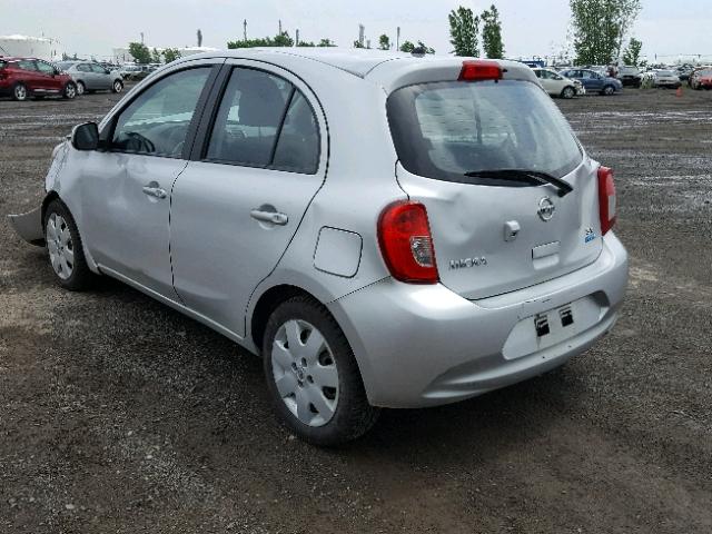 3N1CK3CP1FL201549 - 2015 NISSAN MICRA SILVER photo 3